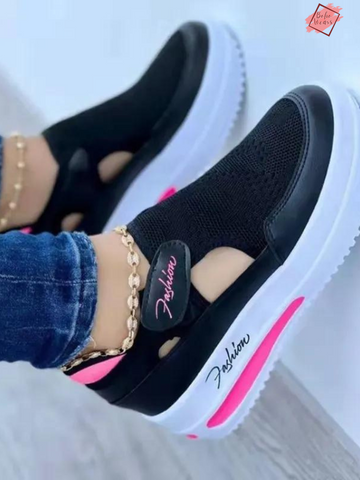 Step into Summer with Style: Breathable Mesh Design Women's Sneakers