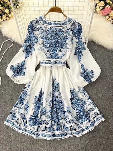 Experience Bohemian Elegance  Spring/Summer Long Sleeve Dress