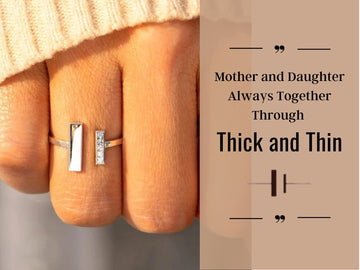 An meine besten Freunde und meine Mutter, Ring aus 925er Sterlingsilber, immer zusammen durch dick und dünn, Ehering, Freundschaftsring, Mutterring