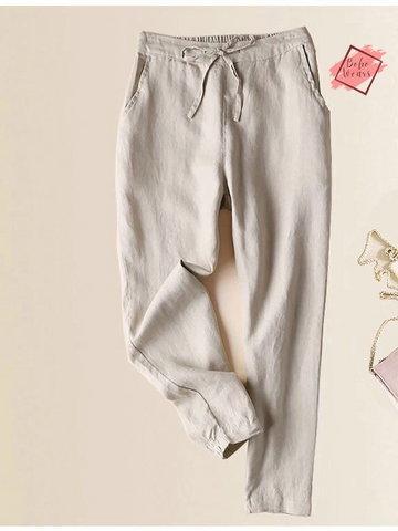 Women's Solid Slim Ankle-Length Pencil Pants: Stylish Korean Trousers for a Chic Wardrobe