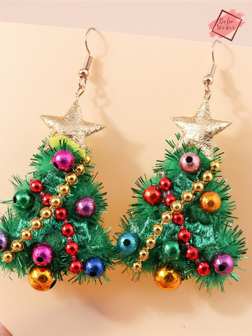 Merry Christmas Earrings - Fashion Christmas Tree, Deer, Santa Drop Earrings