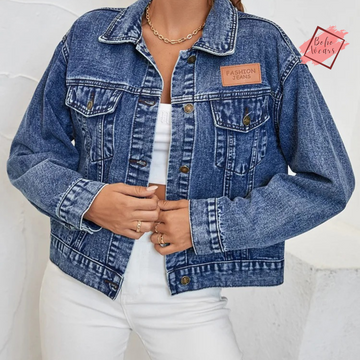 Trendy Single Breasted Denim Jacket - Loose-fit Women's Outwear for Spring and Autumn