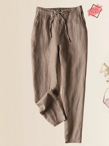 Women's Solid Slim Ankle-Length Pencil Pants: Stylish Korean Trousers for a Chic Wardrobe