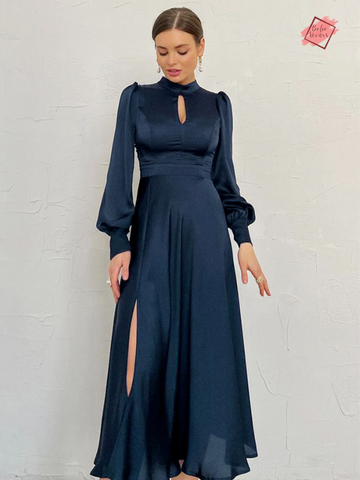 Elevate Your Style with Our Elegant Navy Evening Dress