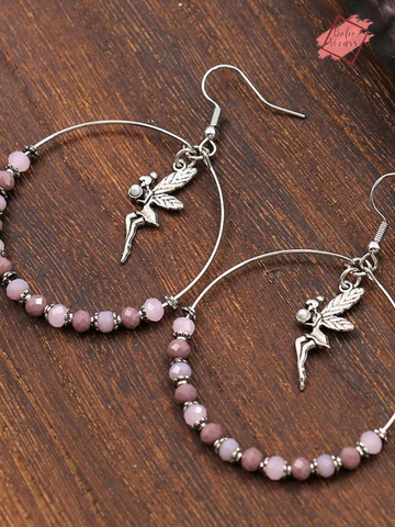 Bohemian Vintage Beaded Hoop Earrings - Fashionable Round Earrings for Women