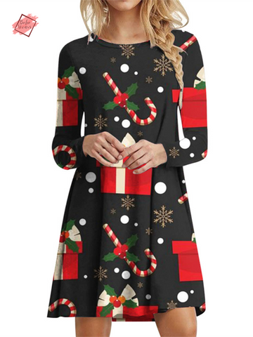 Women's Oversized Christmas Dress: Cozy Chic for Winter Parties