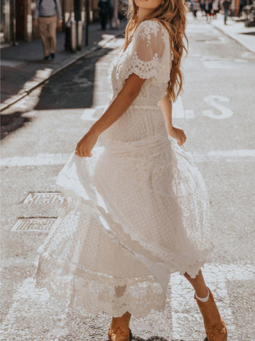 Elegant Women's Boho Wedding Maxi Dresses | Affordable & Sustainable Bridal Wear