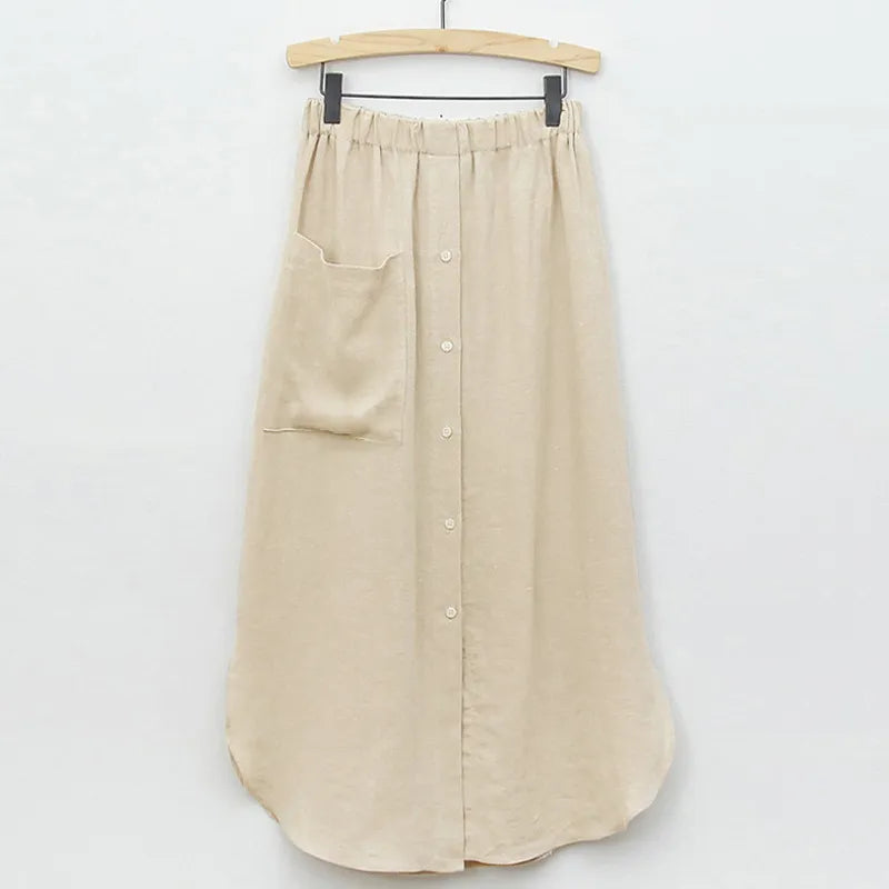 Embrace Summer Fashion with Women's Summer Cotton Linen Skirts