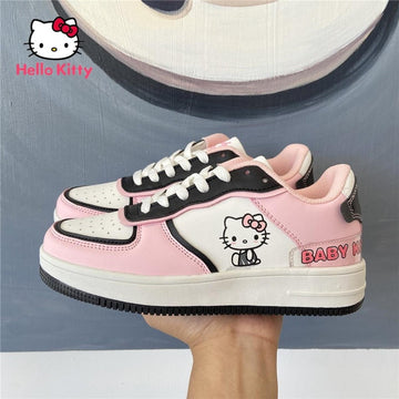HELLO KITTY Schuhe, ästhetische Schuhe, rosa Sneakers, bequeme Schuhe, Freizeitkleidung, elegante coole Kawaii Girls Sneakers, Geschenk für Kitty-Liebhaber